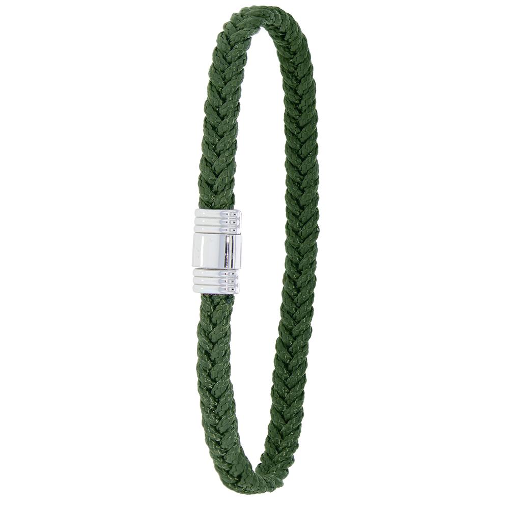 Een Albanu armband Cordon Groen 6mm breed